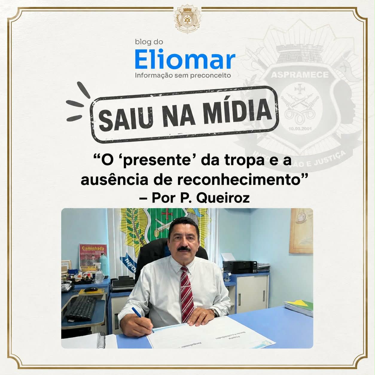 O 'presente' da tropa e a ausência de reconhecimento 