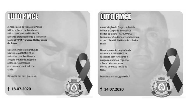 Nota de pesar FRANCISCO HELDER LOPES DE SOUSA e FRANCISCO FREIRE MAIA